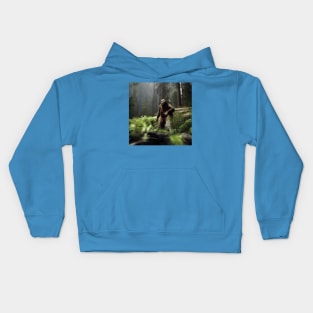 Sasquatch in Nature Kids Hoodie